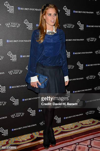 Princess Beatrice of York attends the Reuben Foundation Dinner at Bridgewater House on November 21, 2013 in London, England.