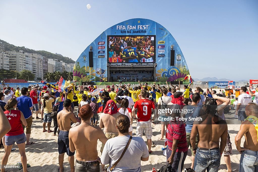 Global Broadcasters Capture Fans' Enjoyment Of The World Cup Experience In Rio