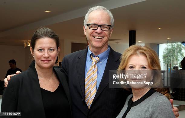 Producer Emma Tillinger Koskoff, moderator Tim Gray, and producer Letty Aronson attend Variety Awards Studio - Day 2 at the Leica Gallery and Store...