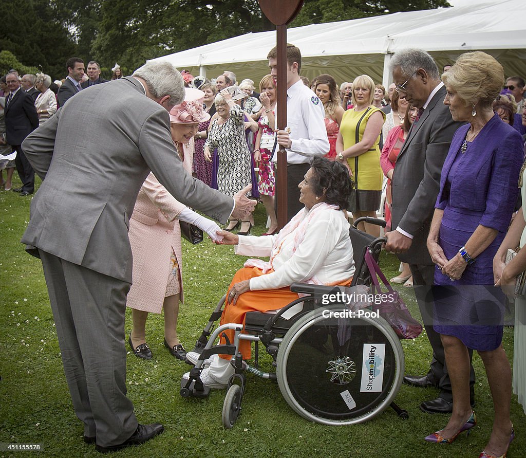 Queen Elizabeth II And Duke Of Edinburgh Visit Northern Ireland