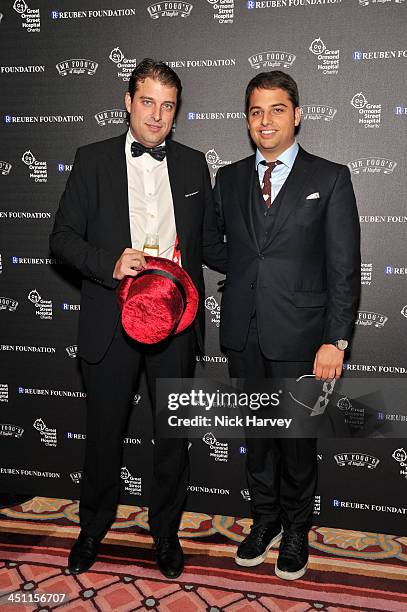 David Reuben Jr and Jamie Reuben attend the Reuben Foundation Adventure in Wonderland party in aid of Great Ormond Street Hospital on November 21,...