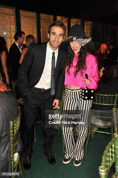 Mathieu Flamini and Eliza Doolittle attend the Reuben Foundation Adventure in Wonderland party in aid of Great Ormond Street Hospital on November 21,...