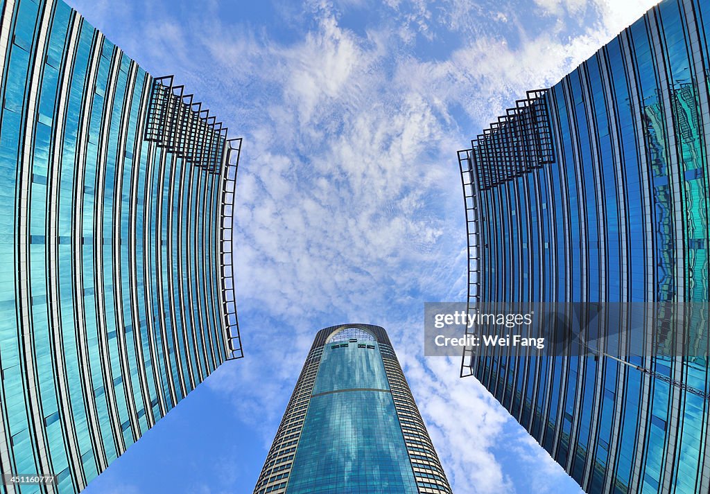 Modern Office Buildings in the Sky