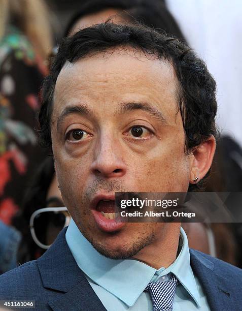 Screenwriter Michael Bacall arrives for the Premiere Of Columbia Pictures' "22 Jump Street" held at Regency Village Theatre on June 10, 2014 in...