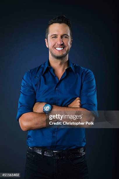 Country singer Luke Bryan is photographed at the CMT Music Awards - Wonderwall portrait studio on June 4, 2014 in Nashville, Tennessee.