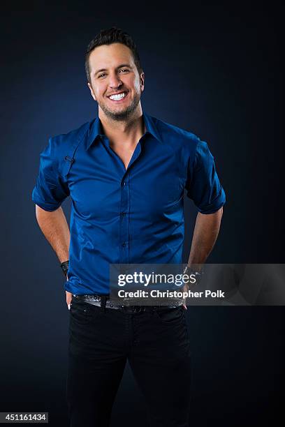 Country singer Luke Bryan is photographed at the CMT Music Awards - Wonderwall portrait studio on June 4, 2014 in Nashville, Tennessee.