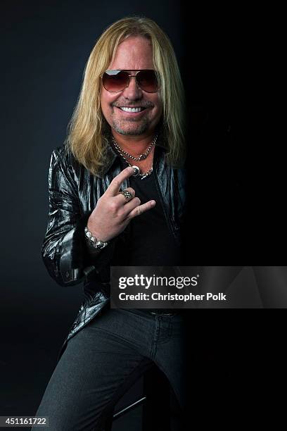 Rock singer Vince Neil is photographed at the CMT Music Awards - Wonderwall portrait studio on June 4, 2014 in Nashville, Tennessee.