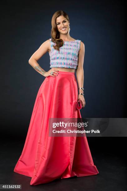 Country singer Cassadee Pope is photographed at the CMT Music Awards - Wonderwall portrait studio on June 4, 2014 in Nashville, Tennessee.