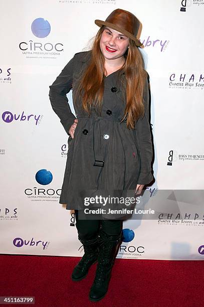 Hayley Gripp arrives to the 'Bags To Benefit' Charity Evening For CHAMPS High School Of The Arts at Tru Hollywood on November 19, 2013 in Hollywood,...