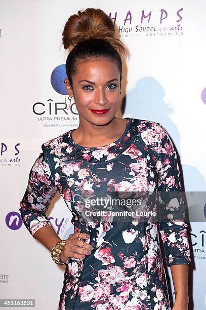 Zena Foster arrives to the 'Bags To Benefit' Charity Evening For CHAMPS High School Of The Arts at Tru Hollywood on November 19, 2013 in Hollywood,...