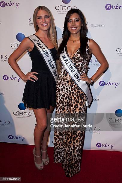 Toneata Morgan and Natasha Martinez arrives to the 'Bags To Benefit' Charity Evening For CHAMPS High School Of The Arts at Tru Hollywood on November...