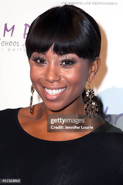 Zee James arrives to the 'Bags To Benefit' Charity Evening For CHAMPS High School Of The Arts at Tru Hollywood on November 19, 2013 in Hollywood,...