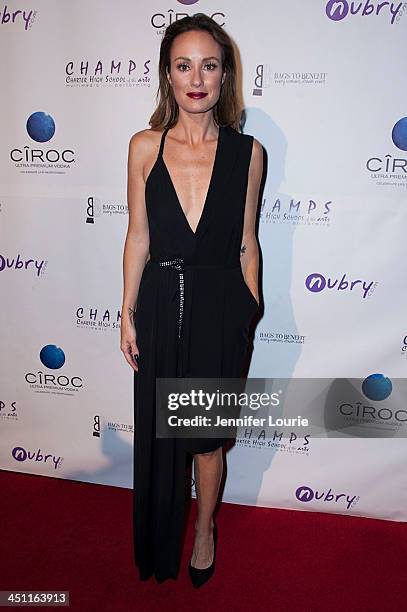 Catt Sadler arrives to the 'Bags To Benefit' Charity Evening For CHAMPS High School Of The Arts at Tru Hollywood on November 19, 2013 in Hollywood,...