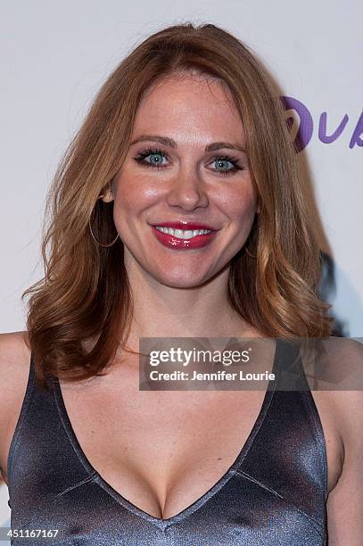 Maitland Ward arrives to the 'Bags To Benefit' Charity Evening For CHAMPS High School Of The Arts at Tru Hollywood on November 19, 2013 in Hollywood,...