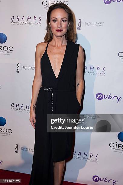 Catt Sadler arrives to the 'Bags To Benefit' Charity Evening For CHAMPS High School Of The Arts at Tru Hollywood on November 19, 2013 in Hollywood,...