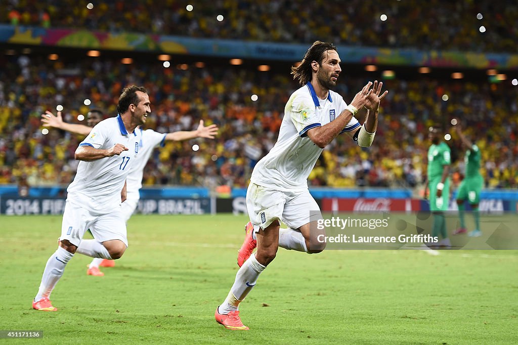 Greece v Cote D'Ivoire: Group C - 2014 FIFA World Cup Brazil