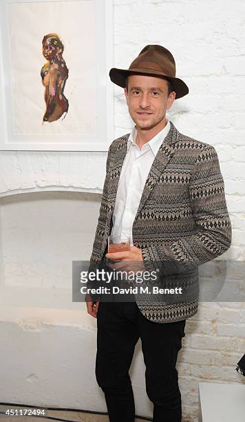 Hamish Jenkinson attends a private view of "Illuminating The Future: In Aid Of The Old Vic", a Christie's online auction benefiting The Old Vic...