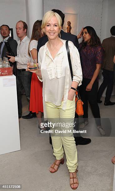 Sally Green attends a private view of "Illuminating The Future: In Aid Of The Old Vic", a Christie's online auction benefiting The Old Vic Theatre...