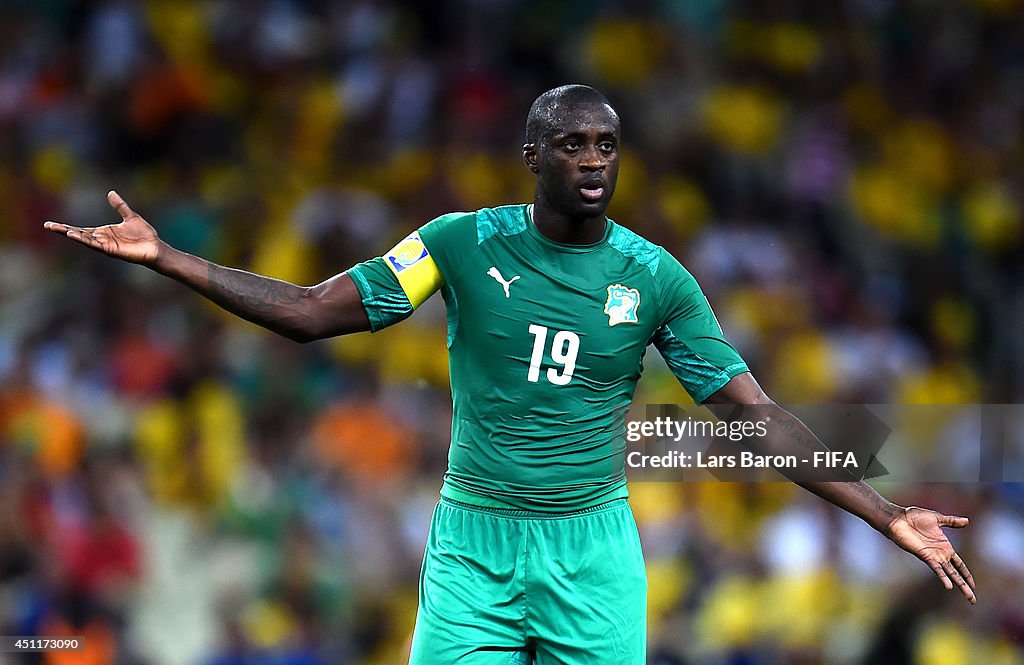 Greece v Cote D'Ivoire: Group C - 2014 FIFA World Cup Brazil