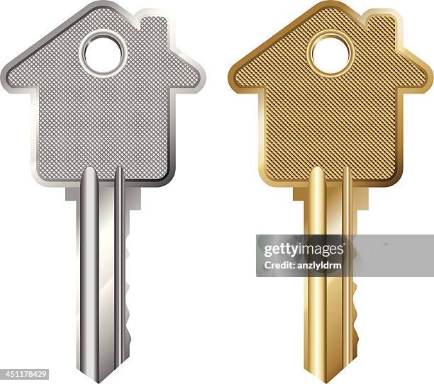 ilustrações, clipart, desenhos animados e ícones de chave de hipoteca - house keys