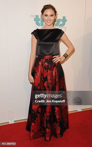 Actress Ella Wahlestedt arrives at the 5th Annual Thirst Gala at The Beverly Hilton Hotel on June 24, 2014 in Beverly Hills, California.