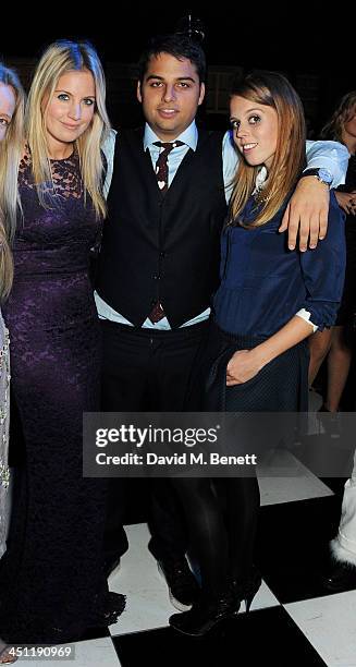 Marissa Montgomery, Jamie Reuben and Princess Beatrice of York attend the Adventure in Wonderland Ball held by The Reuben Foundation in aid of Great...