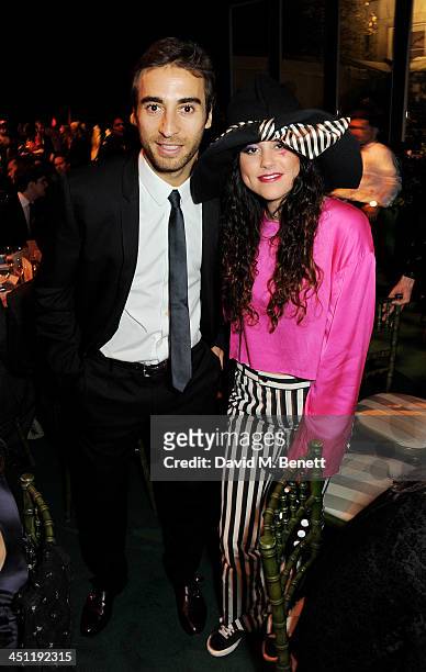 Mathieu Flamini and Eliza Doolittle attend the Adventure in Wonderland Ball held by The Reuben Foundation in aid of Great Ormond Street Hospital...