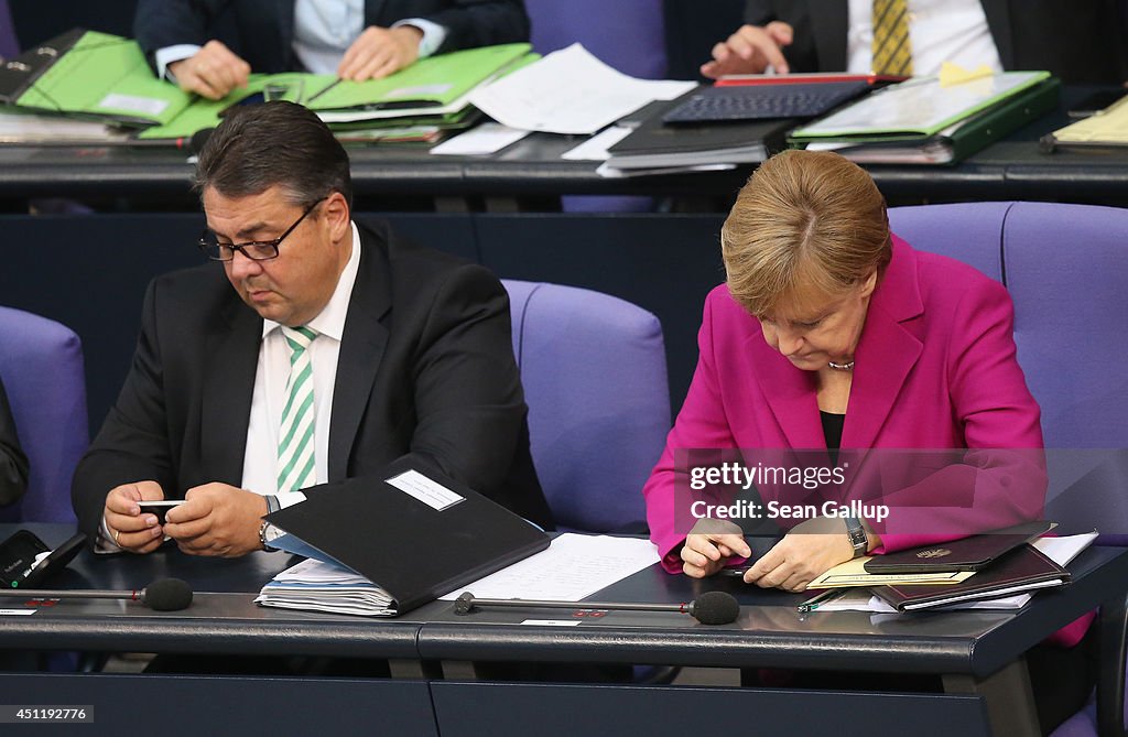 Bundestag Debates Budget As SPD Opens Dialogue To The Left