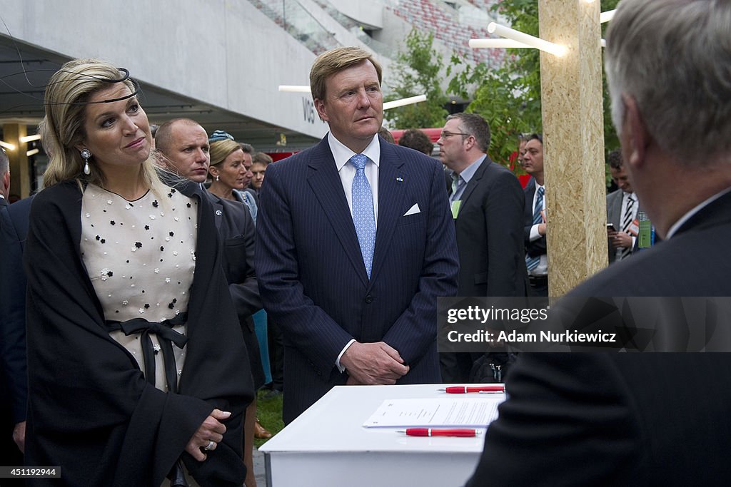 King Willem-Alexander And Queen Maxima Of The Netherlands Visit Warsaw