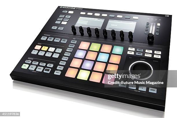 Native Instruments Maschine Studio photographed on a white background, taken on October 18, 2013.