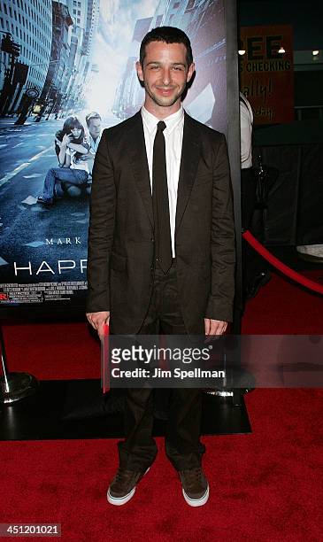 Actor Jeremy Strong attends the premiere of The Happening on June 10, 2008 at the Ziegfeld Theatre in New York City.