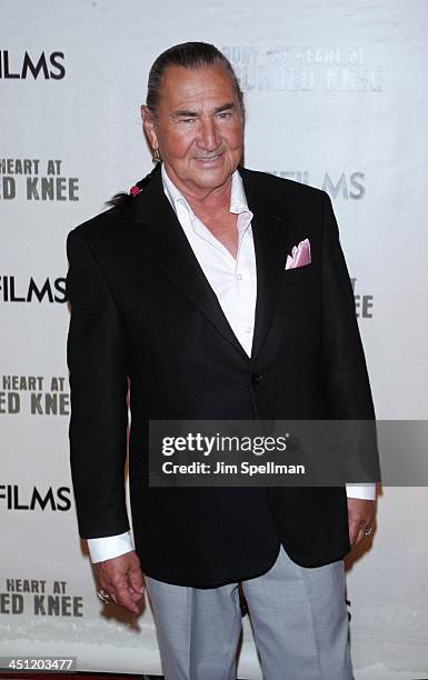 August Schellenberg during HBO Films' Bury My Heart at Wounded Knee - Arrivals at American Museum of Natural History in New York City, New York,...