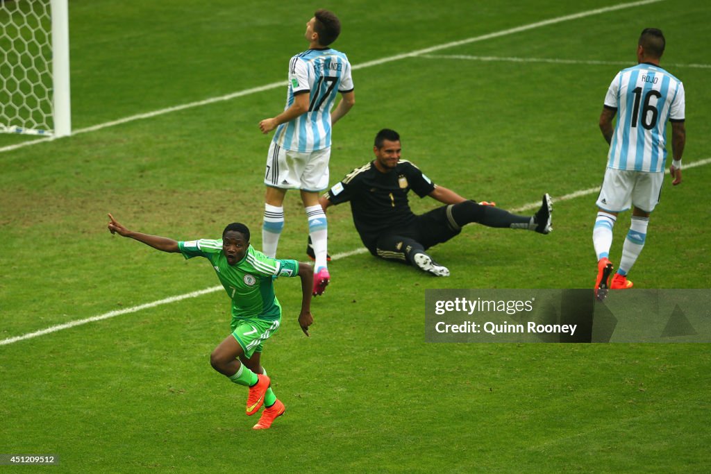 Nigeria v Argentina: Group F - 2014 FIFA World Cup Brazil