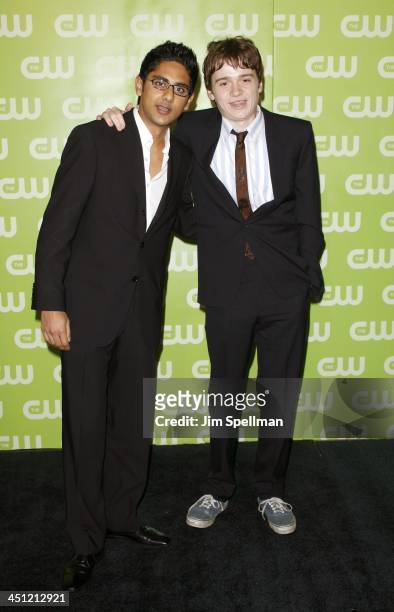 Adhir Kalyan and Dan Byrd during The 2007 CW Network Upfront- Arrivals at Madison Square Garden in New York City, New York, United States.