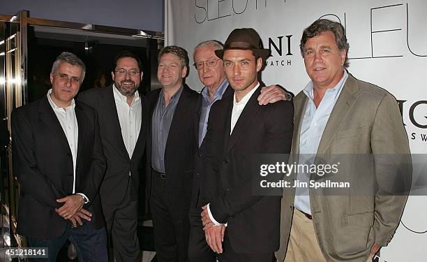Producer Simon Halfon, Co-President of Sony Picture Classics Michael Barker, Director/Actor Kenneth Branagh, Actors Michael Caine, Jude Law and...