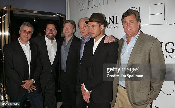 Producer Simon Halfon, Co-President of Sony Picture Classics Michael Barker, Director/Actor Kenneth Branagh, Actors Michael Caine, Jude Law and...