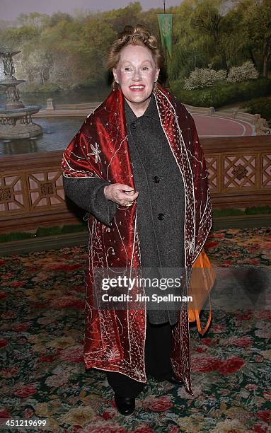 Actress Tammy Grimes attends the Neighborhood Playhouse School of the Theatre 80th Anniversary Gala and Reunion at Tavern on the Green on November 9,...