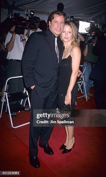 John Travolta and Kelly Preston during Swordfish New York Premiere at Ziegfeld Theatre in New York City, New York, United States.