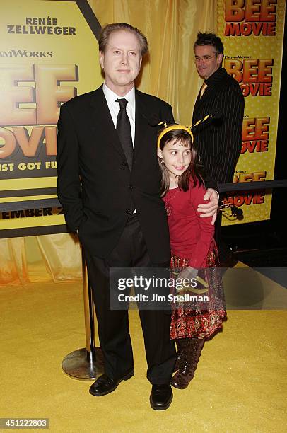 Darrell Hammond and Mia Hammond arrives at the Bee Movie New York City Premiere at Loewa Lincoln Square 13 on October 25, 2007 in New York City.