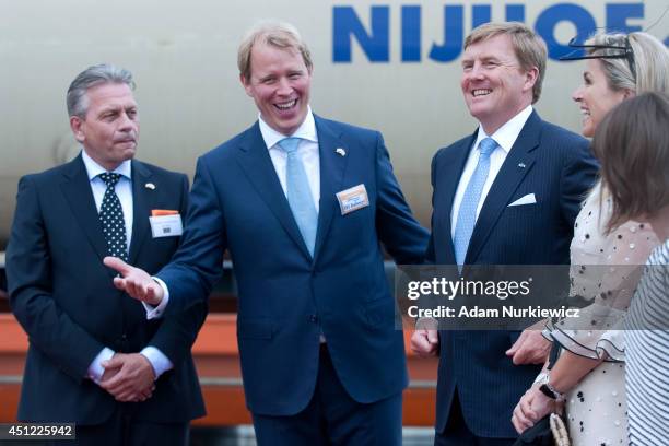 Wojciech Staniszewski CEO of CLIP Group and Frank Schuhholz Managing Director of ERS Railways B.V. And King Willem-Alexander visit CLIP Logistics...