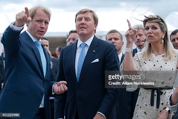 Frank Schuhholz Managing Director of ERS Railways B.V. And King Willem-Alexander and Queen Maxima of The Netherlands visit CLIP Logistics Centre for...