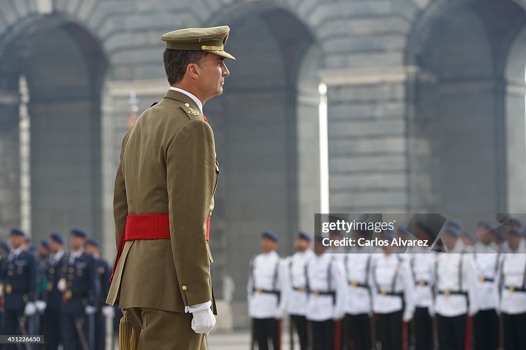 King Felipe VI and Queen Letizia Receive Armed Forces and Guardia Civil