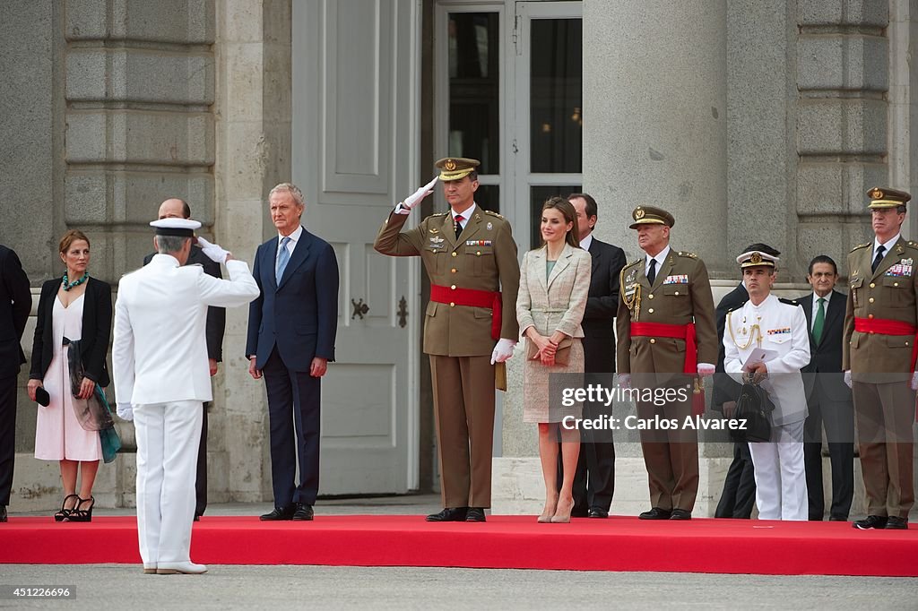 King Felipe VI and Queen Letizia Receive Armed Forces and Guardia Civil