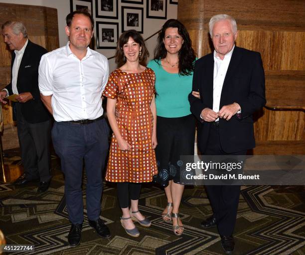 Henry Dimbleby, Amy Rosenthal, Kate Dimbleby and David Dimbleby attend Kate Dimbleby's performance of "The Dory Previn Story" at The Crazy Coqs on...