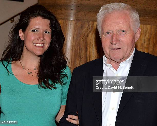 Kate Dimbleby and David Dimbleby attends Kate Dimbleby's performance of "The Dory Previn Story" at The Crazy Coqs on June 25, 2014 in London, England.