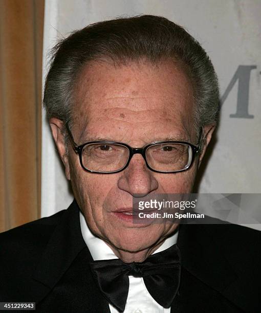 Larry King, honoree during National Multiple Sclerosis Societies 29th Annual Dinner of Champions at Marriott Marquis in New York City, New York,...