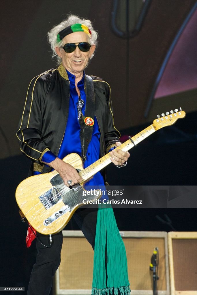 Rolling Stones Perform in Concert in Madrid