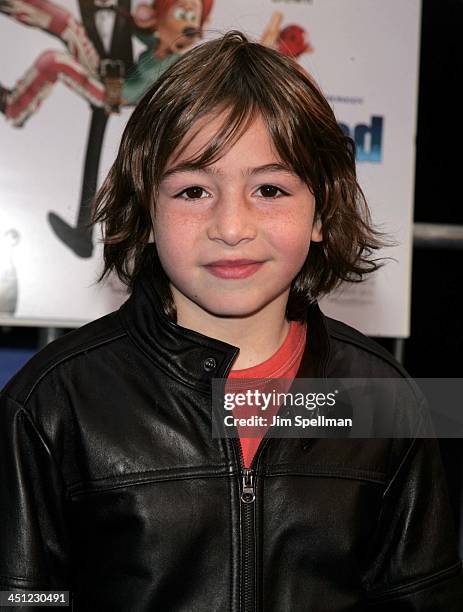 Jonah Bobo during Flushed Away New York Premiere - Outside Arrivals at AMC Lincoln Square in New York City, New York, United States.