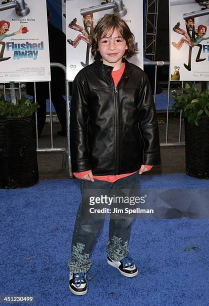 Jonah Bobo during Flushed Away New York Premiere - Outside Arrivals at AMC Lincoln Square in New York City, New York, United States.