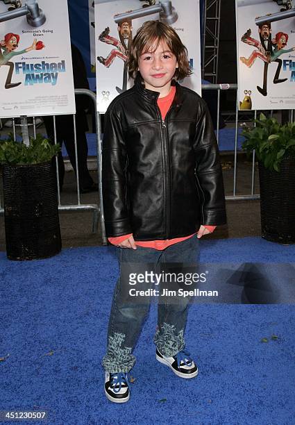 Jonah Bobo during Flushed Away New York Premiere - Outside Arrivals at AMC Lincoln Square in New York City, New York, United States.